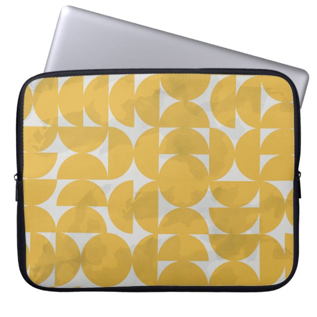Flickan med paraply i regnet. mode illustration.  laptop fodral (Framsidan)