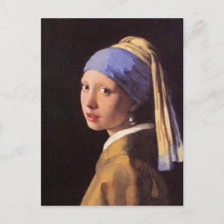 Flickan med pärlörn från Vermeer Vykort