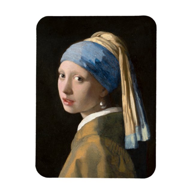 Flickan med pärlörring - Johannes Vermeer Magnet (Vertikal)