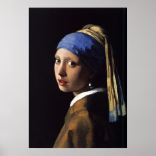 Flickan med Pearl Earring av Vermeer Poster