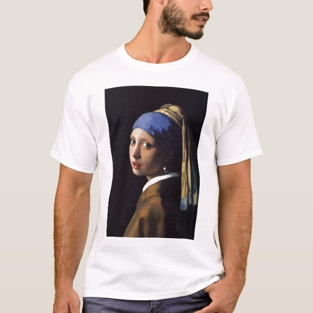 Flickan med Pearl Earring av Vermeer Tee (Framsida)