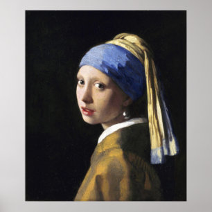 Flickan med Pearl Earring, Jan Vermeer Poster