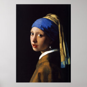 Flickan med Pearl Earring Johannes Vermeer Poster