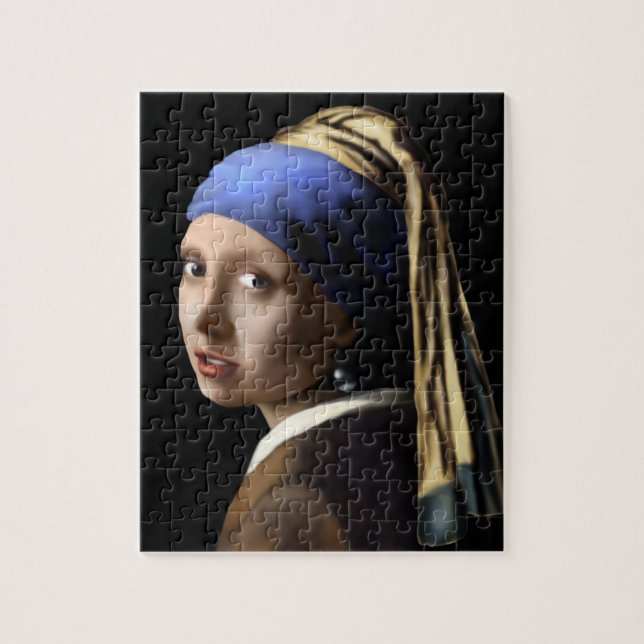 Flickan med Pearl Earring Pussel (Vertikal)