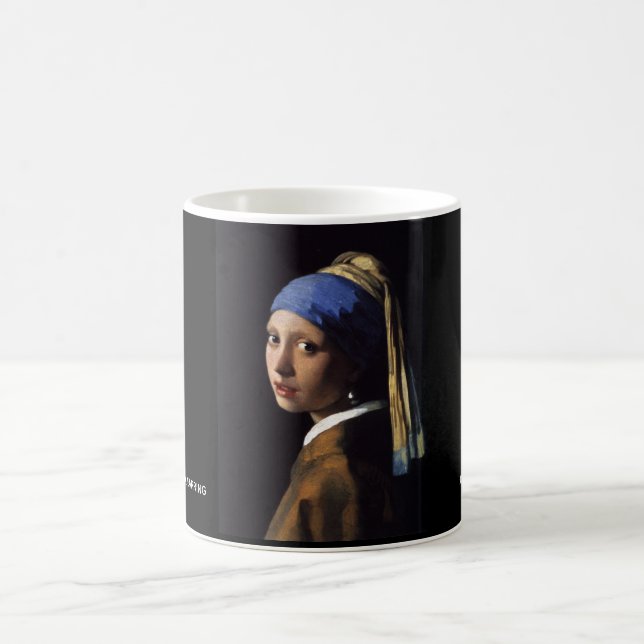 Flickan med Pearl Earring Vermeer Kaffemugg (Center)