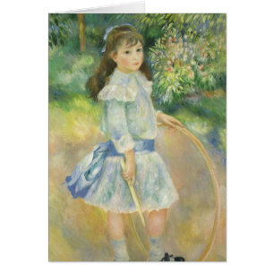 Flickan med Ring av Pierre Renoir, Vintage Fine Ar Hälsningskort