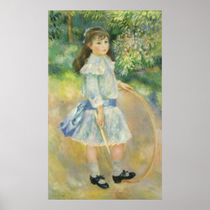 Flickan med Ring av Pierre Renoir, Vintage Fine Ar Poster