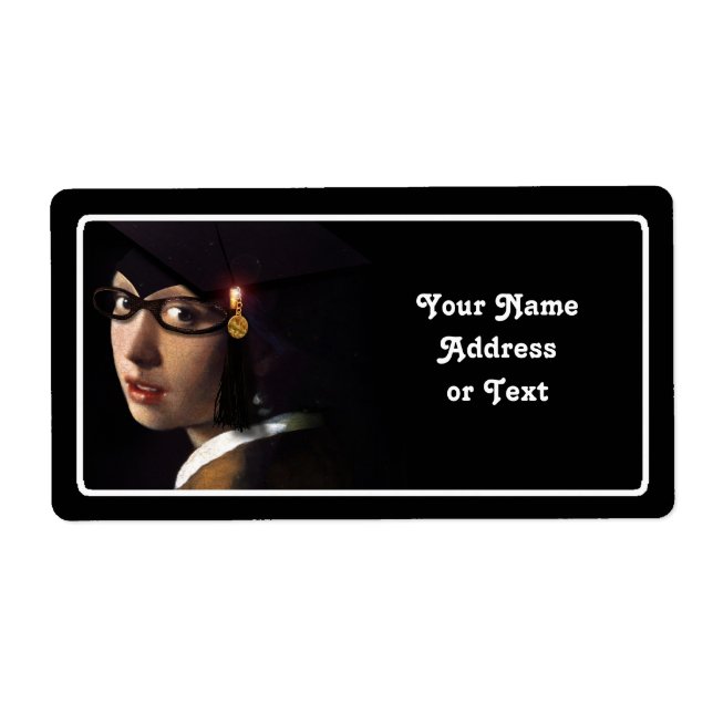 Flickan med Studenten Hat (Pearl Earring) Fraktsedel (Framsidan)