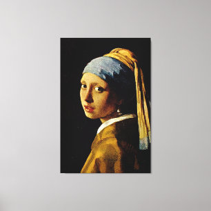 Flickan med turban/Girl med Pearl Earring Canvastryck