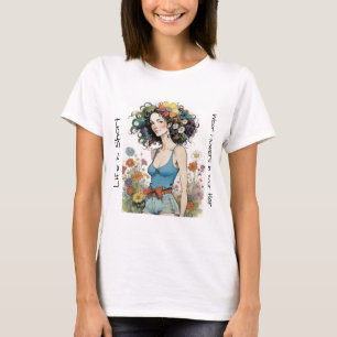 Flickan med Wildblommor i hennes hår T Shirt