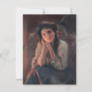 Flickan och en Witch av Beatrice Offor Vykort