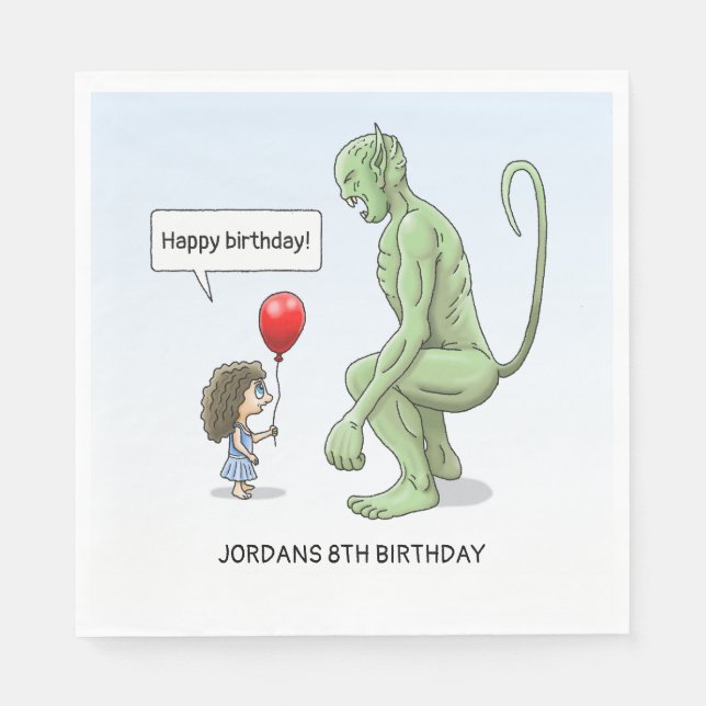 Flickan och Goblin Pappersservett (Framsidan)