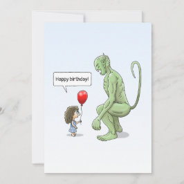 Flickan och Grönten Goblin Kort