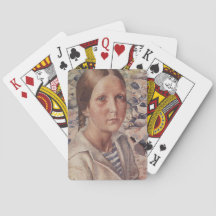 Flickan på en pebble Beach i Ryssland