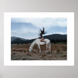 Flickan på Horse Poster