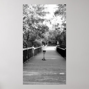 Flickan på Longboard Poster