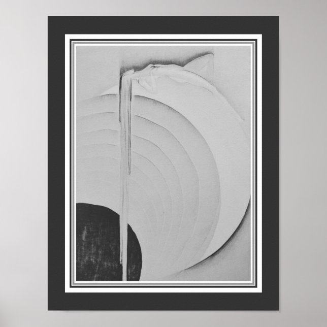 Flickan på Måne #3 Major Felten Art Deco Poster (Framsidan)