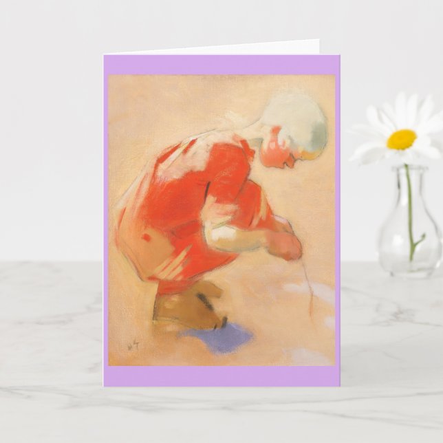 Flickan på Sand, Helene Schjerfbeck Kort (Liten växt)