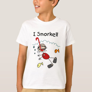 Flickan Snorkel jag T-tröja och gåvor T-shirt