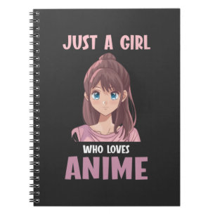 Flickan som Kärlek Anime älskare Manga Cosplay T Anteckningsbok