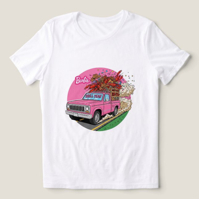 Flickan som Kärlek Kräftor Lastbil Tee! 🚚 💖 T Shirt (Design Framsida)