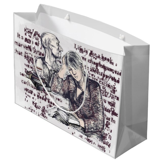 Flickan som läser en bok (Baksidan Vinklad)