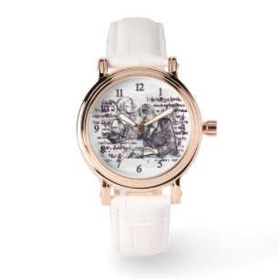 Flickan som läser en bok armbandsur