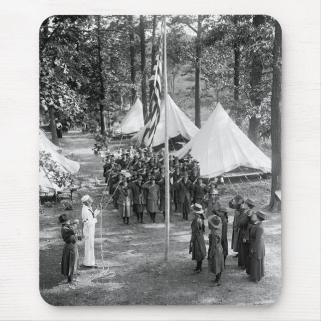 Flickan spanar Flagga-Att lyfta: 1919 Musmatta (Framsidan)
