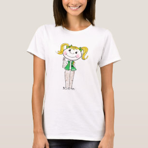 Flickan spanar junior som håller löftet t shirt