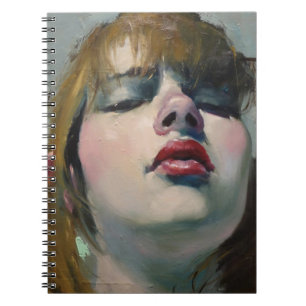Flickan Tittar ner (av Malcolm T. Liepke) bärbar d Anteckningsbok