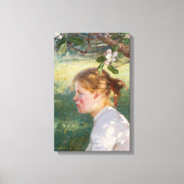 Flickan under Apple Träd (av Danielson-Gambogi) Canvastryck