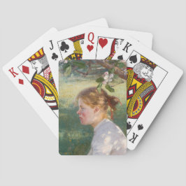 Flickan under Apple Träd (av Danielson-Gambogi) Casinokort