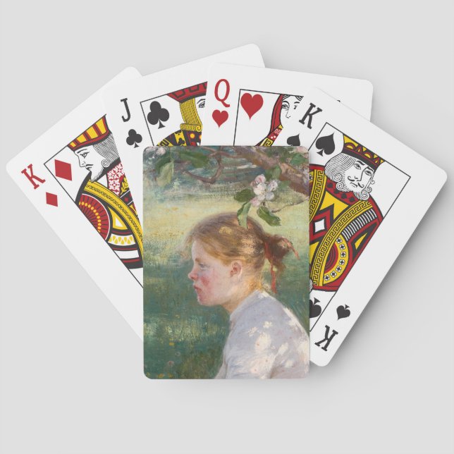 Flickan under Apple Träd (av Danielson-Gambogi) Casinokort (Baksidan)