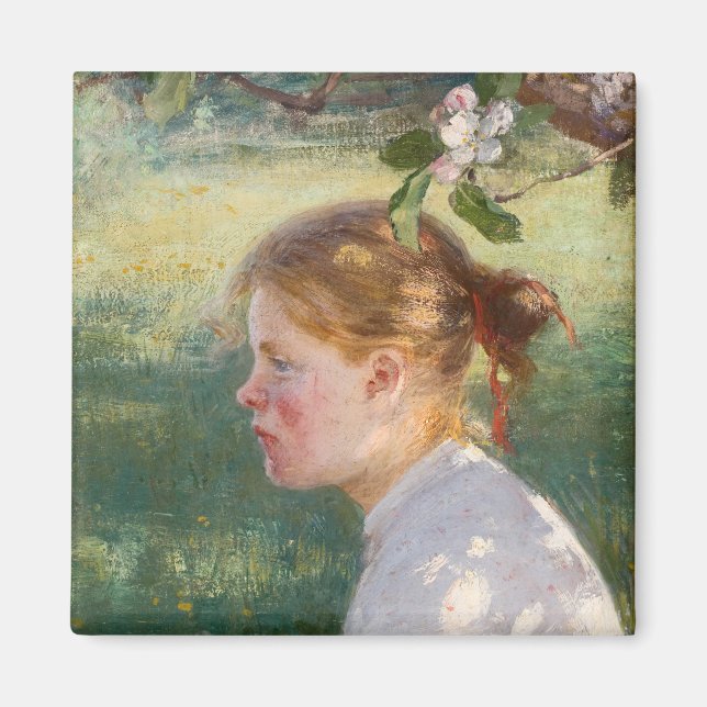 Flickan under Apple Träd (av Danielson-Gambogi) Magnet (Framsidan)