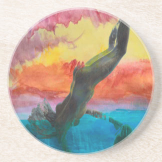 Flickan Underlägg Sandsten