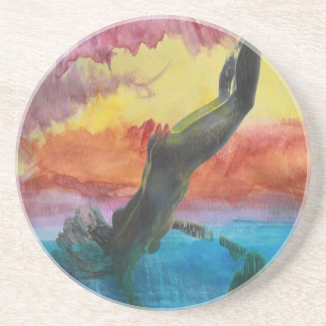 Flickan Underlägg Sandsten (Framsidan)