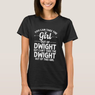 Flickan ut från Dwight Il Illinois Funny Home Root T Shirt