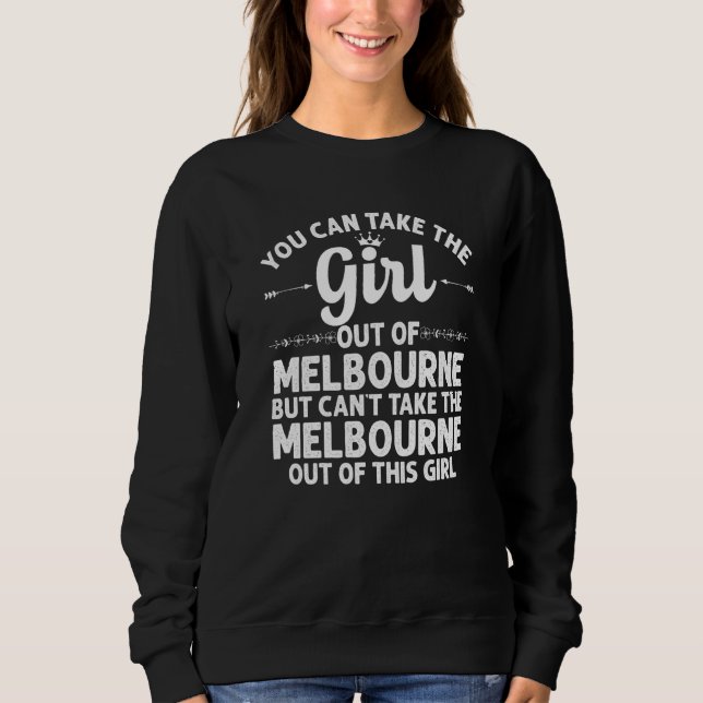 Flickan ut från Melbourne Fl Florida Funny Home Ro T Shirt (Framsida)