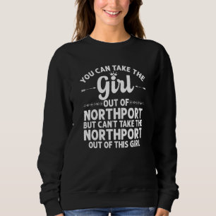 Flickan ut från Northport Ny New York-roten T Shirt