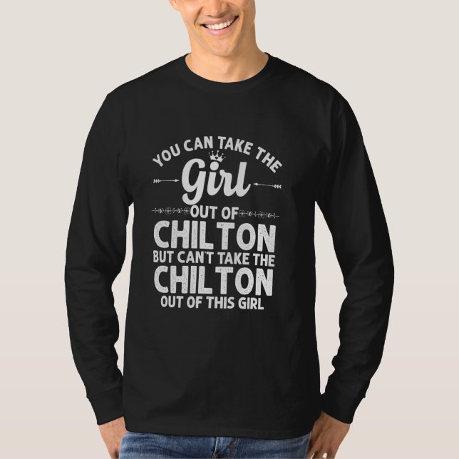 Flickan ut ur Chilton Wi Wisconsin Funny Home Root T Shirt (Framsida)