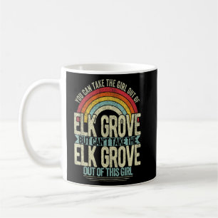 Flickan ut ur Elk Grove California Hometown Home E Kaffemugg