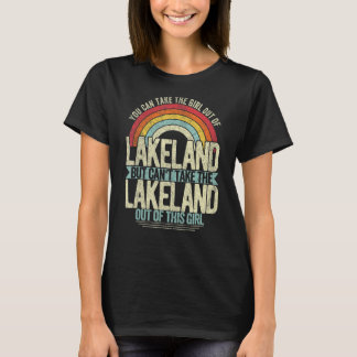 Flickan ut ur Lakeland Florida Hometown Home Lakel T Shirt