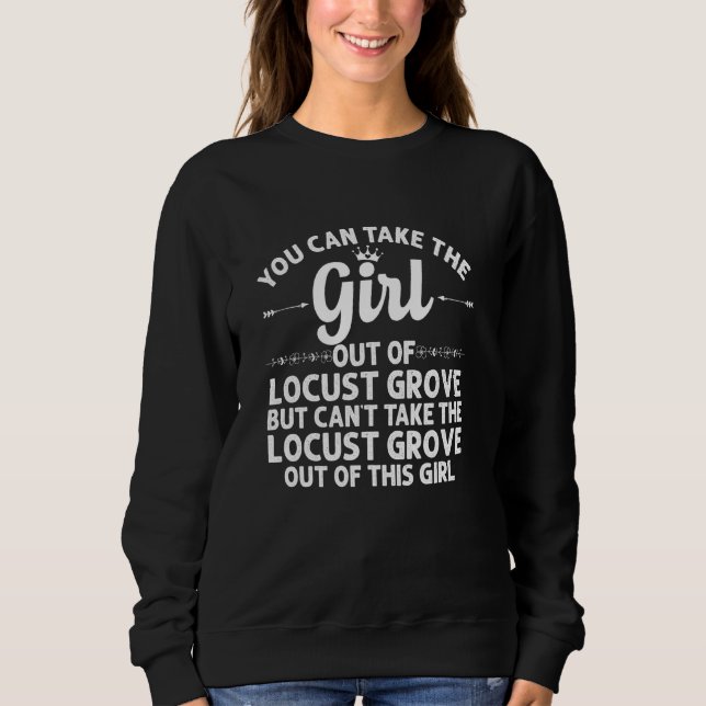 Flickan ut ur Locust Grove Ga Georgia Lundny Home  T Shirt (Framsida)