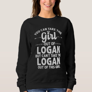 Flickan ut ur Logan ut Utah Funny Home Roots Usa T Shirt