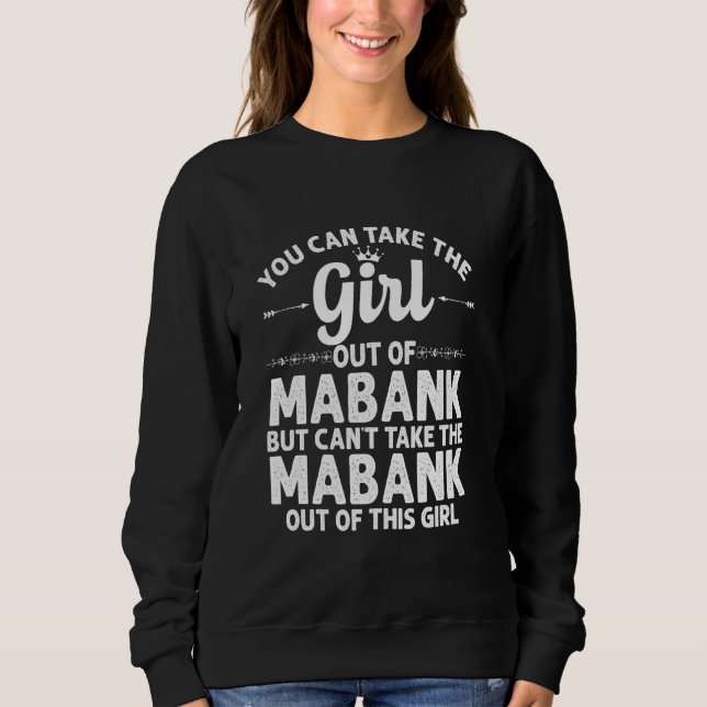 Flickan ut ur Mabank Tx Texas Funny Home Roots USA T Shirt (Framsida)