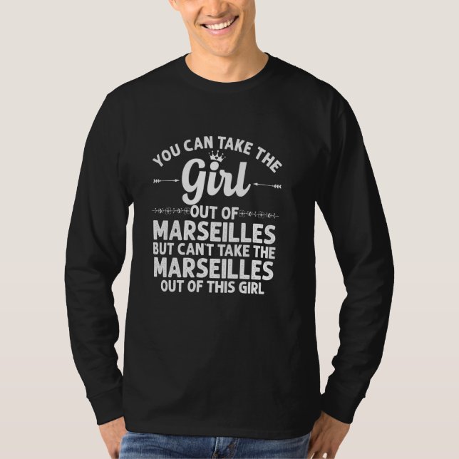 Flickan ut ur Marseilles Il Illinois Lusnye Home R T Shirt (Framsida)