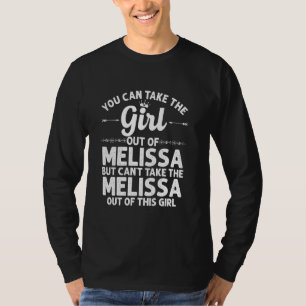 Flickan ut ur Melissa Tx Texas Funny Home Roots Us T Shirt