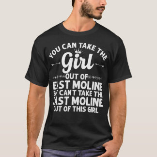 Flickan ut ur ÖSTER MOLINE IL ILLINOIS Gift Funny T Shirt