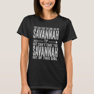 Flickan ut ur Savannah Georgia Hometown Home Savan T Shirt
