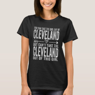 Flickan utanför Cleveland Ohio Hometown Home Cleve T Shirt